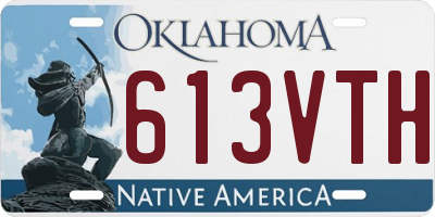 OK license plate 613VTH