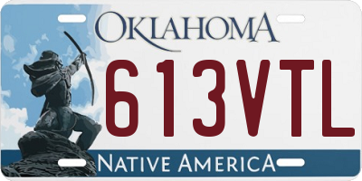 OK license plate 613VTL