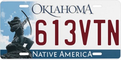 OK license plate 613VTN