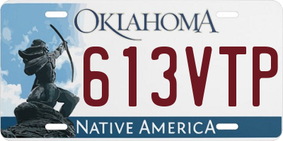 OK license plate 613VTP