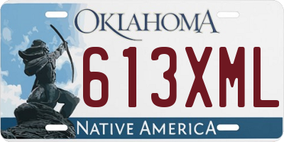 OK license plate 613XML