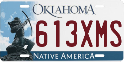 OK license plate 613XMS