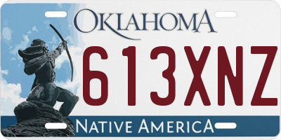 OK license plate 613XNZ
