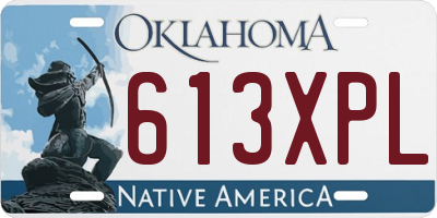 OK license plate 613XPL