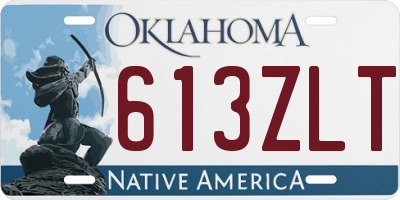 OK license plate 613ZLT