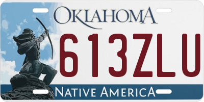 OK license plate 613ZLU