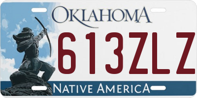 OK license plate 613ZLZ