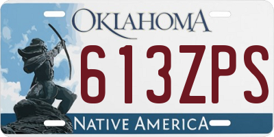 OK license plate 613ZPS
