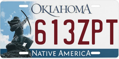 OK license plate 613ZPT