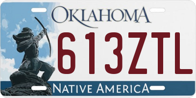 OK license plate 613ZTL