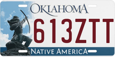 OK license plate 613ZTT