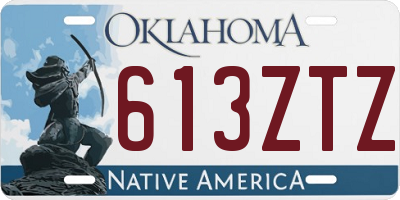 OK license plate 613ZTZ
