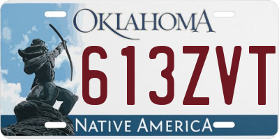 OK license plate 613ZVT