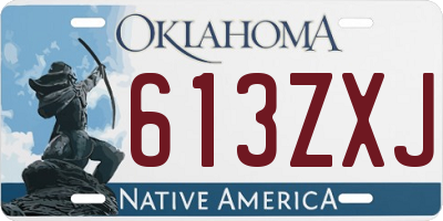 OK license plate 613ZXJ