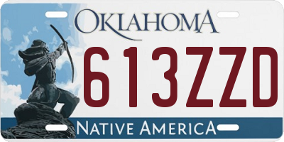OK license plate 613ZZD