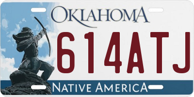 OK license plate 614ATJ