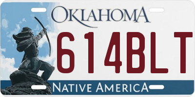 OK license plate 614BLT
