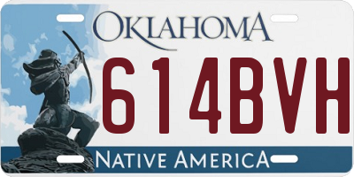 OK license plate 614BVH