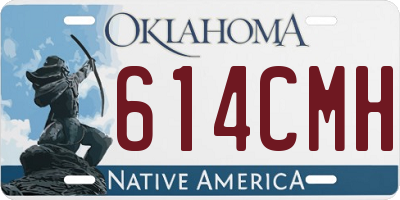 OK license plate 614CMH