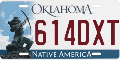 OK license plate 614DXT