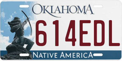 OK license plate 614EDL