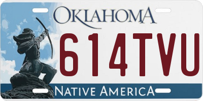 OK license plate 614TVU