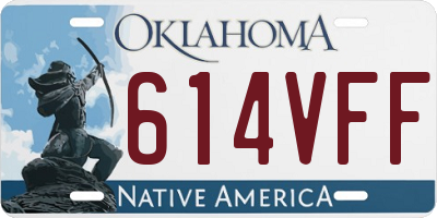 OK license plate 614VFF