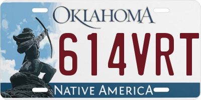 OK license plate 614VRT
