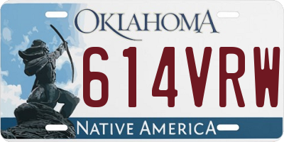 OK license plate 614VRW