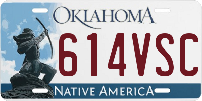 OK license plate 614VSC