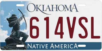 OK license plate 614VSL