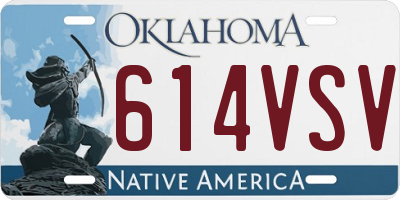 OK license plate 614VSV