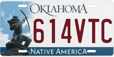 OK license plate 614VTC
