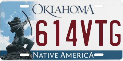 OK license plate 614VTG