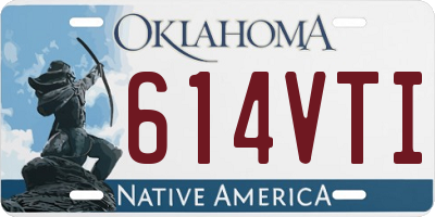 OK license plate 614VTI