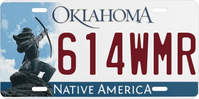 OK license plate 614WMR