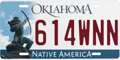 OK license plate 614WNN
