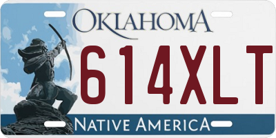 OK license plate 614XLT