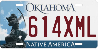 OK license plate 614XML