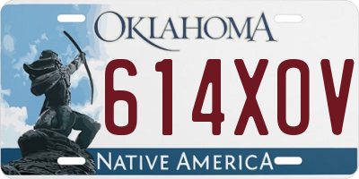 OK license plate 614XOV