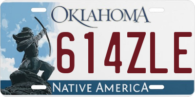 OK license plate 614ZLE