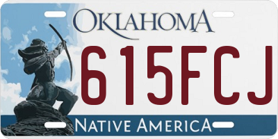 OK license plate 615FCJ