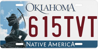 OK license plate 615TVT