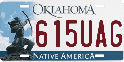 OK license plate 615UAG