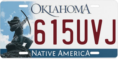 OK license plate 615UVJ