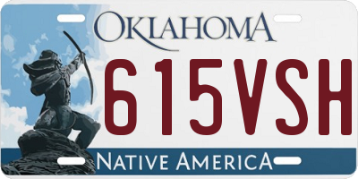 OK license plate 615VSH