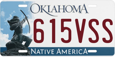 OK license plate 615VSS