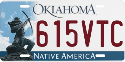 OK license plate 615VTC