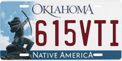 OK license plate 615VTI