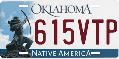OK license plate 615VTP